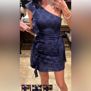Navy blue short dress